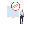 Imagen de Ventana PVC 140x120 VIDRIO 5mm templado  corrediza - INCLUYE MOSQUITERO. STKC-SG140120