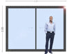 Imagen de 40%OFF- Puerta Ventana PVC 260 x 205 doble vidrio corrediza - STKGC260205