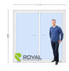 Imagen de Puerta Ventana PVC DVH 200 x 205  doble vidrio  corredizas (Incluye Mosquitero)