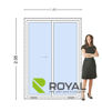 Imagen de Puerta Ventana PVC 140 x 205 ROYAL doble vidrio  corredizas (Incluye Mosquitero)