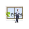 Imagen de Ventana PVC ROBLE CLARO  DVH 200x160 doble vidrio corredizas