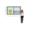 Imagen de Ventana PVC DVH ROBLE CLARO 180 x 100 doble vidrio corredizas.