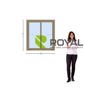 Imagen de Ventana PVC DVH ROBLE CLARO  100x100  doble vidrio corredizas.