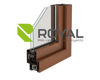 Imagen de Ventana PVC 60x120 doble vidrio batiente, ROBLE CLARO, AL INTERIOR MANO DER.