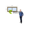Imagen de Ventana PVC DVH ROBLE CLARO 120 x 60  doble vidrio  corredizas.