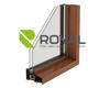 Imagen de Ventana PVC DVH ROBLE CLARO  200x40 doble vidrio fijo.