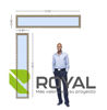 Imagen de Ventana PVC DVH ROBLE CLARO  200x40 doble vidrio fijo.