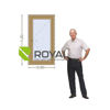 Imagen de Ventana PVC 60x120 doble vidrio batiente, ROBLE CLARO, AL INTERIOR MANO DER.
