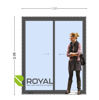 Imagen de Puerta Ventana PVC DVH ANTRACITA 180 x 205  doble vidrio  corredizas.