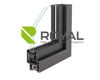 Imagen de Ventana PVC DVH OSCILOBATIENTE ANTRACITA 80 x 120  MANO IZQUIERDA.