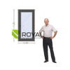Imagen de Ventana PVC 60x120 doble vidrio batiente, ANTRACITA, AL INTERIOR MANO DER.