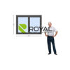 Imagen de Ventana PVC DVH ANTRACITA 140 x 100 doble vidrio  corredizas