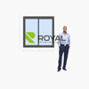 Imagen de Ventana PVC DVH ANTRACITA 120x120 doble vidrio corredizas