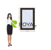 Imagen de Ventana PVC DVH OSCILOBATIENTE EURO-BLACK 80 x 120  MANO IZQUIERDA (Mosquitero incluído)