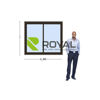 Imagen de Ventana PVC DVH EURO-BLACK 140x120 doble vidrio corredizas
