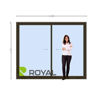 Imagen de Puerta Ventana PVC DVH EURO-BLACK 240 x 205 doble vidrio corredizas