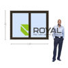 Imagen de Ventana PVC DVH EURO-BLACK 160 x 120  doble vidrio corrediza