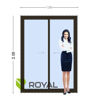 Imagen de Puerta Ventana PVC DVH EURO-BLACK 160 x 205 doble vidrio corrediza (Mosquitero incluído)