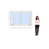 Imagen de Ventana PVC DVH 180 x 120 doble vidrio corrediza (Incluye Mosquitero)