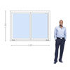 Imagen de Ventana PVC DVH 160 x 120  doble vidrio corrediza (Incluye Mosquitero)