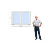 Imagen de Ventana PVC DVH 140 x 100 doble vidrio  corredizas (Incluye Mosquitero)