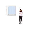 Imagen de Ventana PVC DVH 100x100  DOBLE VIDRIO CORREDIZA (Incluye Mosquitero)
