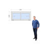 Imagen de Ventana PVC DVH140x60  doble vidrio  corredizas (Incluye Mosquitero)