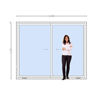 Imagen de Puerta Ventana PVC DVH 240 x 205 doble vidrio corredizas (Incluye Mosquitero)