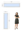 Imagen de Ventana PVC DVH 160x40 doble vidrio fijo.