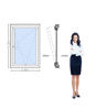 Imagen de Ventana PVC DVH 80 x 120  oscilo-batiente interior (Incluye Mosquitero)