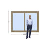 Imagen de Ventana PVC ROBLE CLARO  DVH 200x160 doble vidrio corredizas