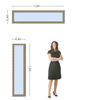 Imagen de Ventana PVC DVH ROBLE CLARO 160x40 doble vidrio fijo.