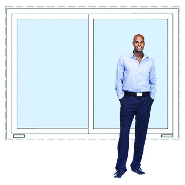 Imagen de Ventana PVC BLANCO DVH 200x160 doble vidrio corredizas (Incluye Mosquitero)