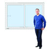 Imagen de Ventana PVC DVH 180 x 120 doble vidrio corrediza (Incluye Mosquitero)