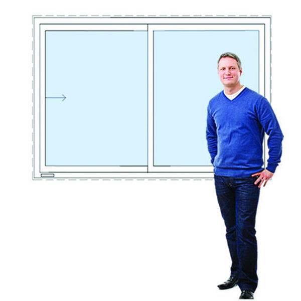 Imagen de Ventana PVC DVH 180 x 120 doble vidrio corrediza (Incluye Mosquitero)