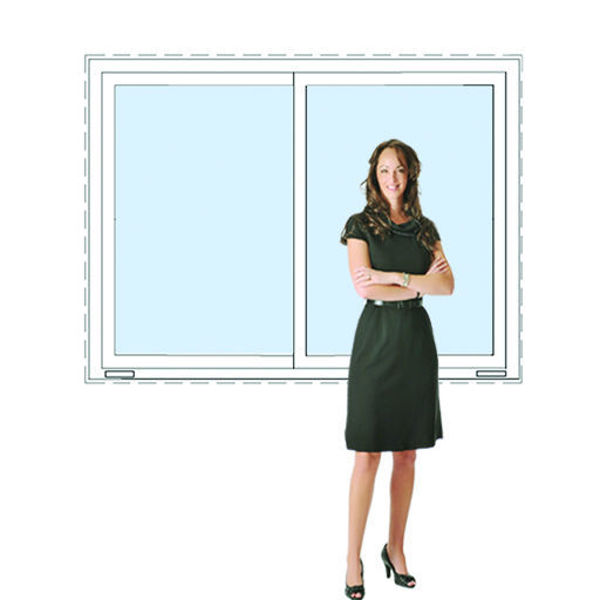 Imagen de Ventana PVC DVH 160 x 120  doble vidrio corrediza (Incluye Mosquitero)