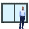 Imagen de Ventana PVC ANTRACITA  DVH 200x160 doble vidrio corredizas