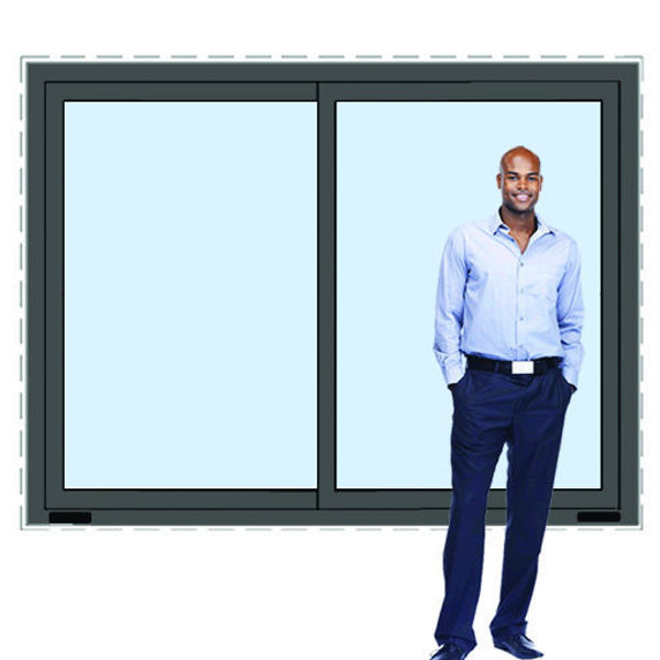 Imagen de Ventana PVC ANTRACITA  DVH 200x160 doble vidrio corredizas