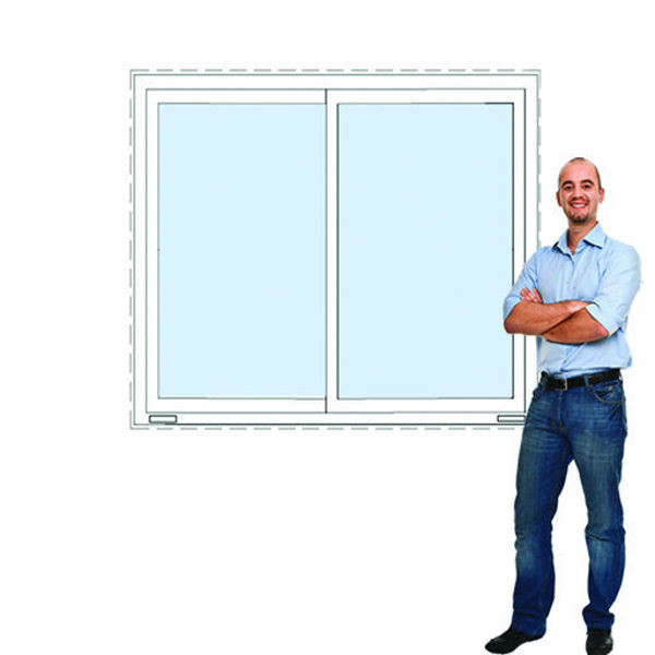 Imagen de Ventana PVC DVH 140x120 doble vidrio corredizas