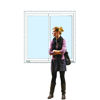 Imagen de Ventana PVC DVH 120x120 doble vidrio corredizas (Incluye Mosquitero)