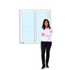 Imagen de Ventana PVC DVH 100x100  DOBLE VIDRIO CORREDIZA (Incluye Mosquitero)