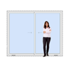 Imagen de Puerta Ventana PVC DVH 240 x 205 doble vidrio corredizas (Incluye Mosquitero)