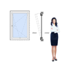 Imagen de Ventana PVC DVH 80 x 120  oscilo-batiente interior (Incluye Mosquitero)